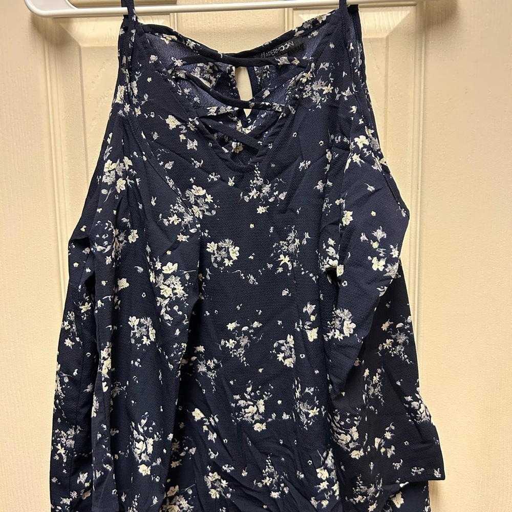 Papermoon Navy Floral Blouse